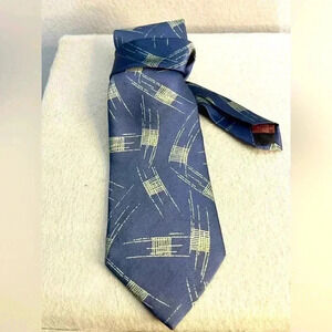 Mario Valentino 100% Imported Silk Tie Abstract